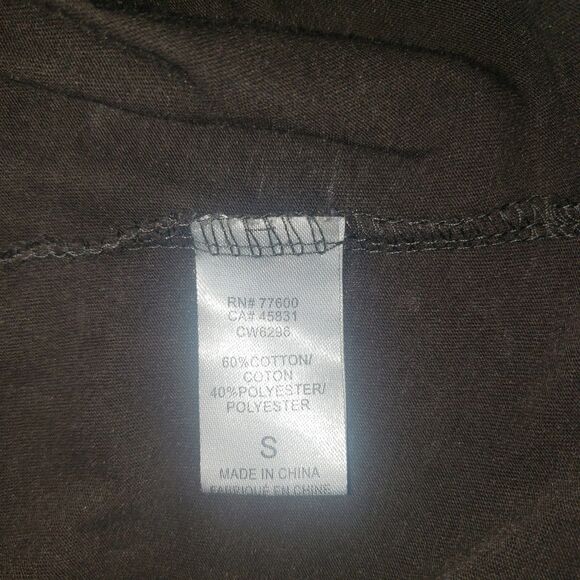 CHASER Brown Leopard Print Skull T Shirt Womens Size Small - Picture 7 of 9